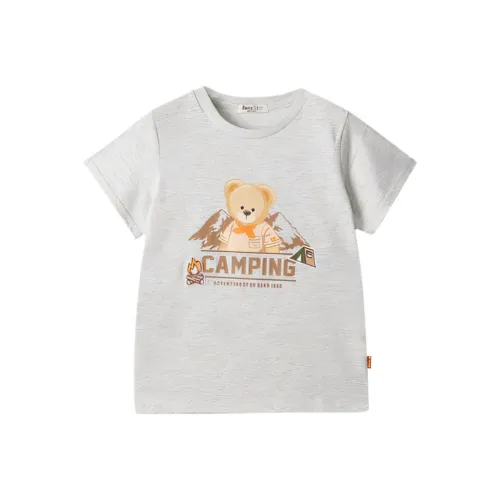 PAW IN PAW Cartoon Bear Короткий рукав Т-рубашки для детей 3-7 лет