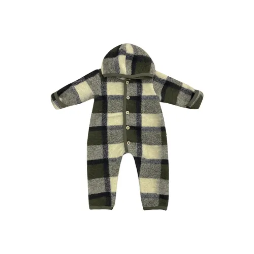 Lele Jove Чернильно-зеленая клетка Детские дошкольные комбинезоны / ползунки