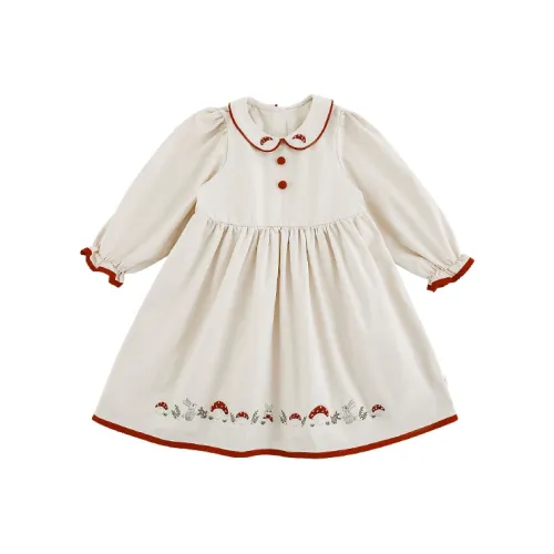 YOEHYAUL Платье Белый Children Возраст 3-7 лет