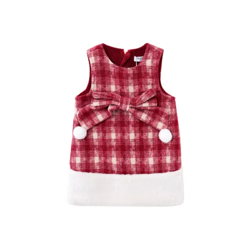 Mami Macca Платье Красное для детей 3-7 лет