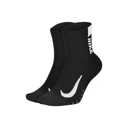 Nike Бег Низкие носки 2 пары Детские носки 2 упаковки черные для малышей