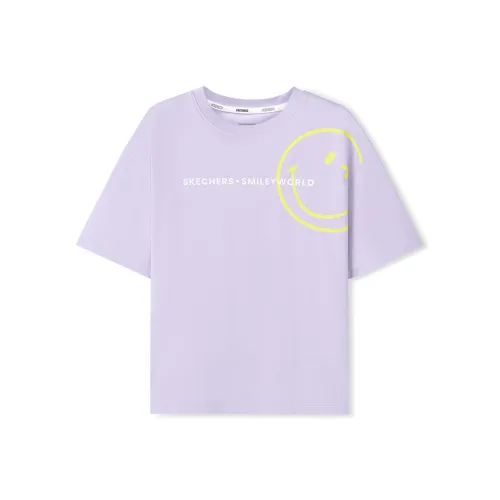 Skechers Kids x SMILEYWORLD T-Shirt Orchid Purple 01X5 Подростки