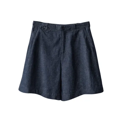 Cypress House Джинсовые шорты Женские Темно-синий