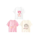 [100% хлопковая футболка] Радость Белль + Мать Медвежонок Белль + Круглый Веер Белль