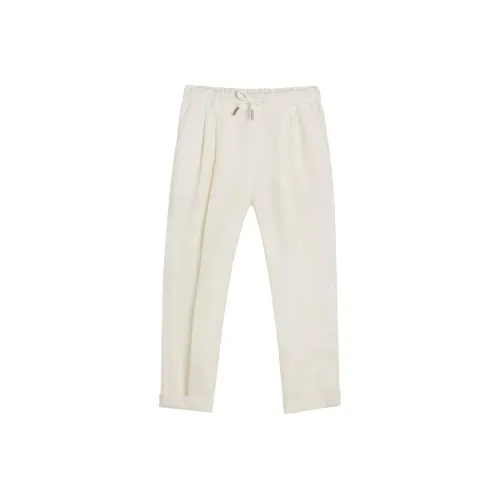 BRUNELLO CUCINELLI Повседневные брюки для детей белый