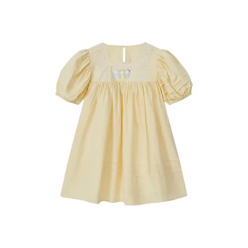 SNOOPY Платье Желтое для детей 3-7 лет