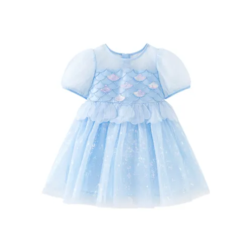 Mini Bala Мини Balabala Платье Ледяной синий 80901 Для детей 3-7 лет