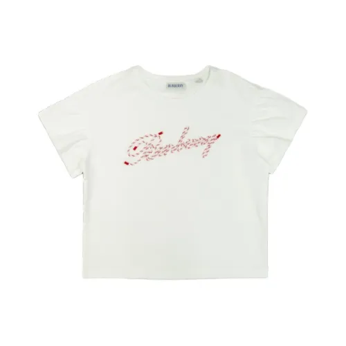 Burberry Белая Детская Рубашка