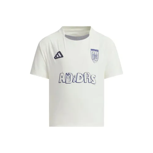 Adidas T-рубашка Нефритовый белый для детей 3-7 лет