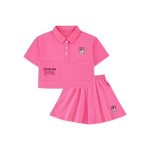 Disney Повседневная спортивная одежда Розово-красный для детей 3-7 лет