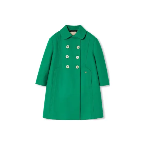 GUCCI Зеленый Kids Шерстяное пальто