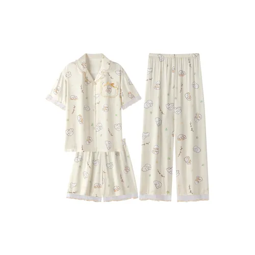 QIAOYUN Щенок Женские Пижамные Комплекты