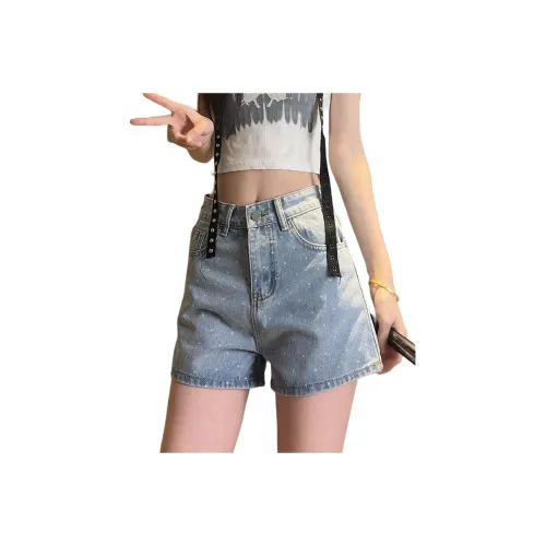 SRCG Джинсовые шорты Женские Светло-синие