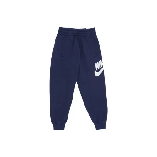 NIKE Темно-синие Kids Вязаные Тренировочные Брюки