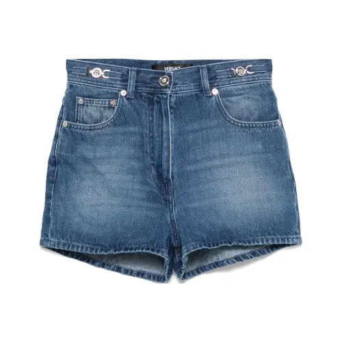 VERSACE SS25 Джинсовые шорты Женские Blue