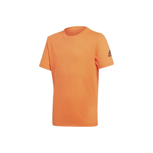 Adidas T-рубашка оранжевая для малышей и детей дошкольного возраста