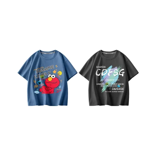 Улица Сезам T Рубашка 2 шт Дети 3-7 лет