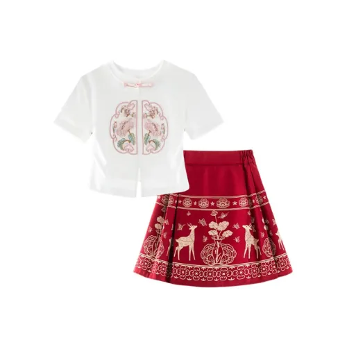 Подростки Youyou 1 Point Комплект с юбкой