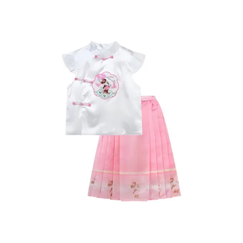 Disney Комплект с юбкой Бело-розовый для детей 3-7 лет