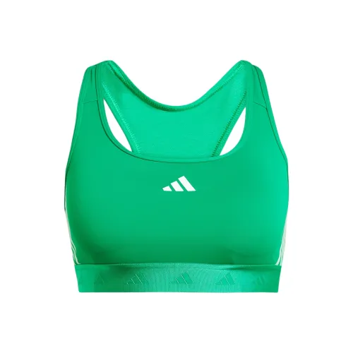 Adidas POWERREACTHyperglam Спортивное белье Женское Полу-корта Зеленый Белый