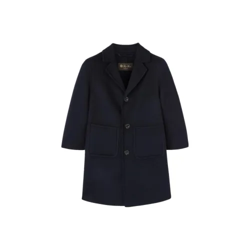 Loro Piana Пальто FW24 Морской Синий Детский