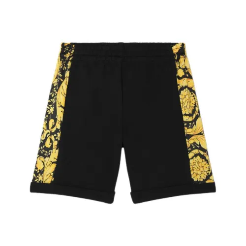 VERSACE Barocco FW24 Шорты Детские Черный Золото