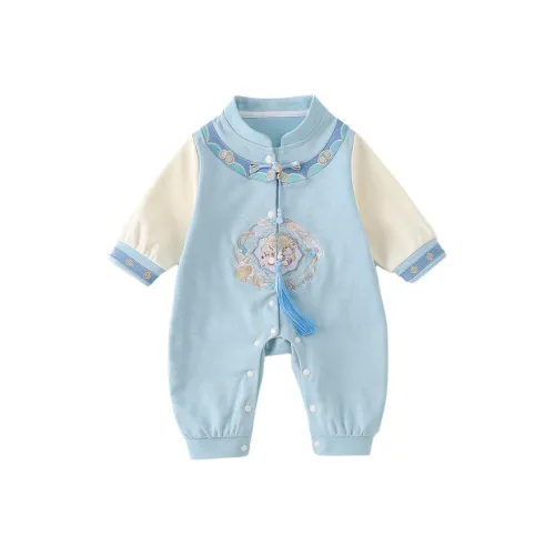 XiaoJinBu Комбинезон Небесно-голубой для младенцев и малышей