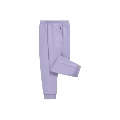 Детский возраст 3-7 лет ERKE KIDS Вязаные тренировочные штаны с лотосовым корнем фиолетового цвета