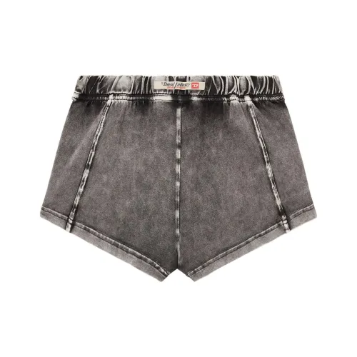 DIESEL Джинсовые шорты Женские Выстиранный Черный