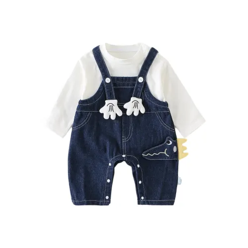 XiaoJinBu Комбинезон Темный Небесно-Синий для Младенцев и Малышей