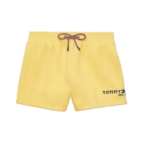 Tommy Hilfiger Детская одежда FW23 Классический KNIT Короткий Bottoms Радостный Желтый Kids Шорты Детский Желтый