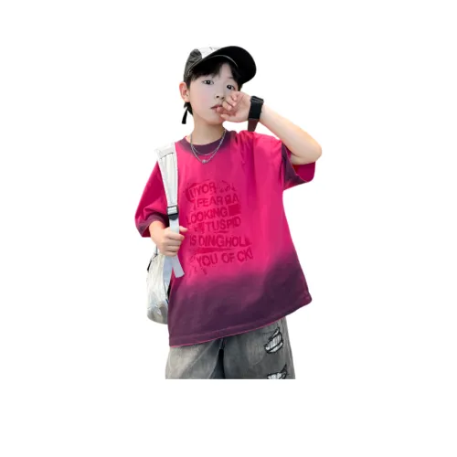 YUGUOGUO T-рубашка Розовая Красная Детская