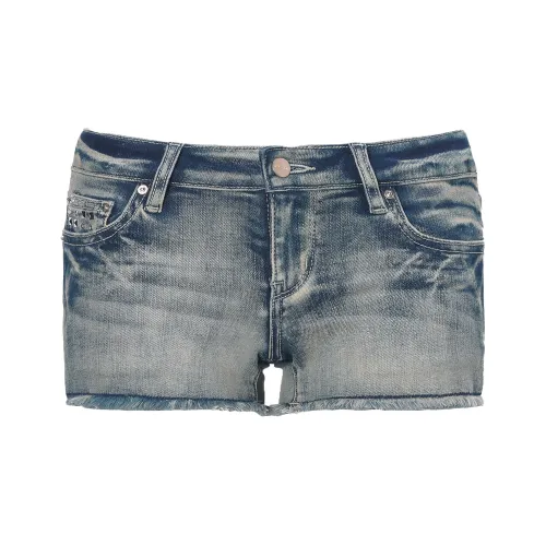 JYOSEI Джинсовые шорты Женские Светло-синие