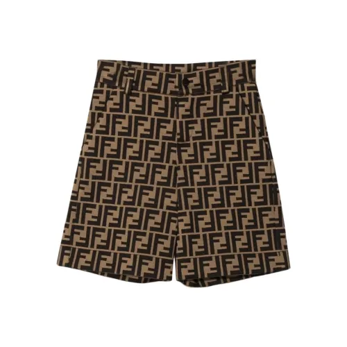 FENDI Шорты для детей 3-7 лет черного цвета