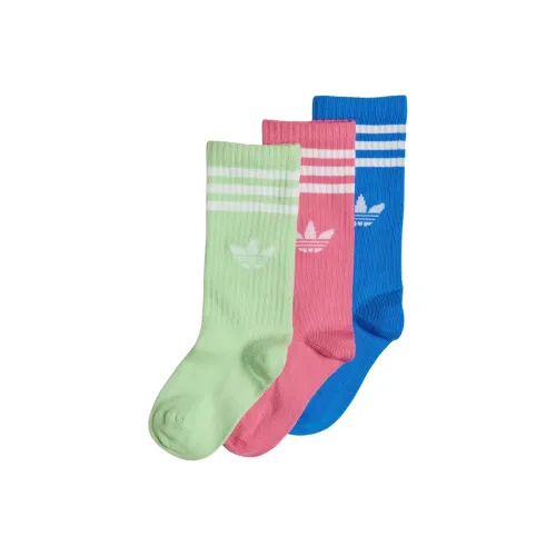 Adidas Носки 3 пачки Зеленый Bird Перо Синий розовый Детский