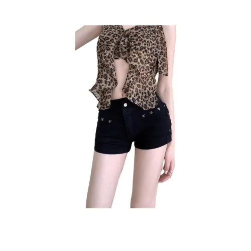 YEARNED Джинсовые шорты Женские Черные