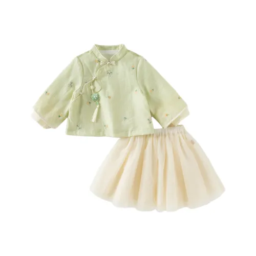 Дети 3-7 лет DAVE BELLA Комплект с юбкой Ландыш Зеленый