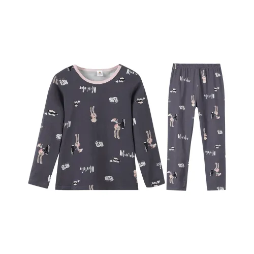 H YXIANG Термический комплект для детей темно-железо-серый