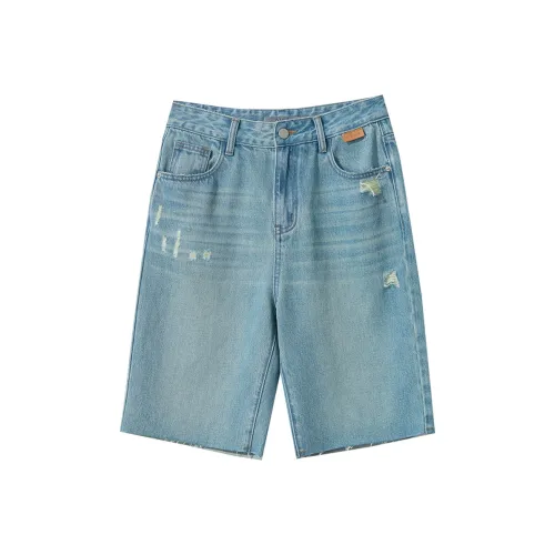 AMII Джинсовые шорты Женские Светло-синие