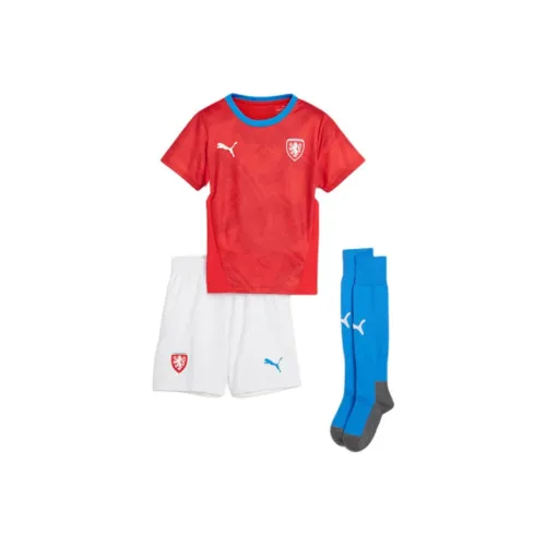 PUMA Czech Republic Детская футбольная футболка Джерси Красная Подростки
