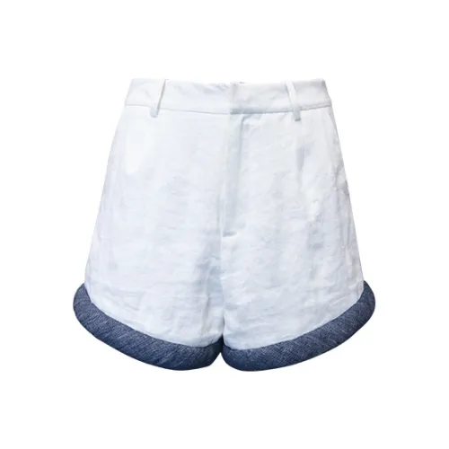 SIQIZ Белые Женские Повседневные Шорты