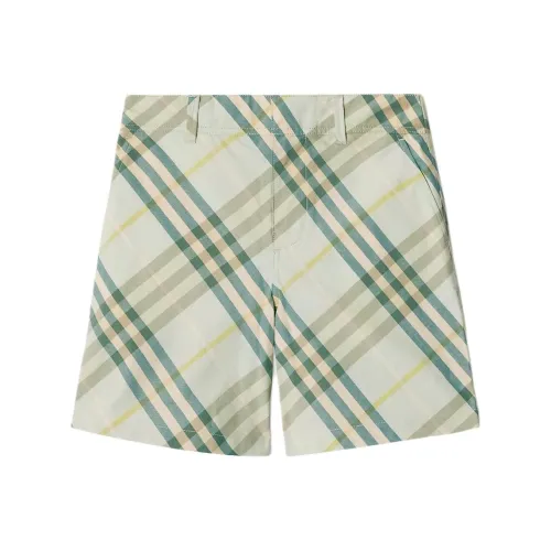 Burberry Шорты Детские Светло-Зеленые