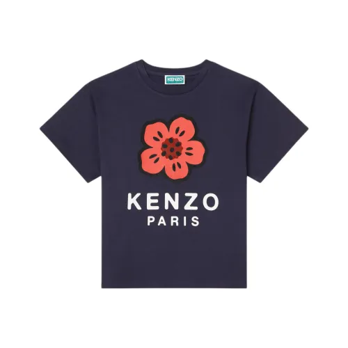 KENZO Boke Flower Series Рубашка SS25 Темно-синий Синий Детский