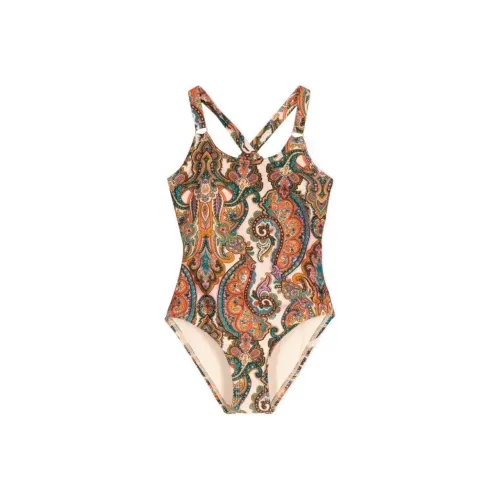 Zimmermann SS24 Облегающий Детский Купальник Детский Светлый Бежевый