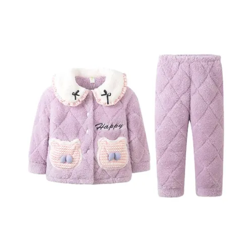 Purr Cow Пижама Комплект Детский Светло-фиолетовый Розовый