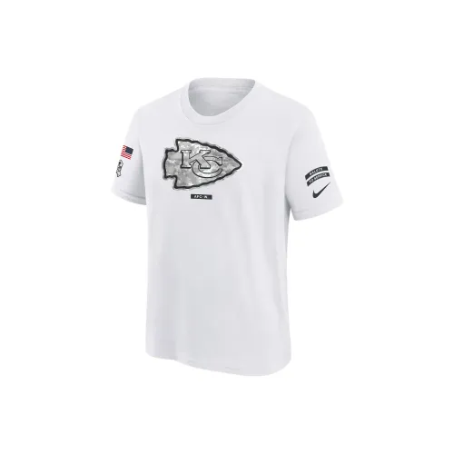 nike Dri FitNFL KANSAS CITY Chiefs Salute To Service Primary Edge Легенда T Рубашка Белый Подростки