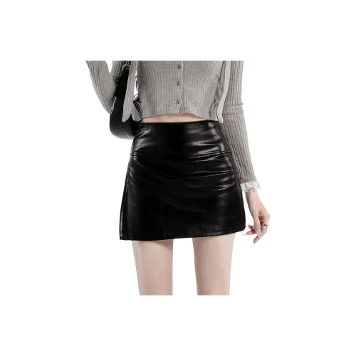 Кожаные короткие юбки MM женские