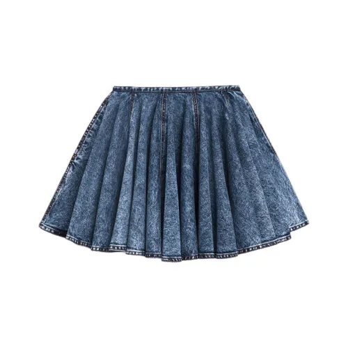 Alaia Джинсовые короткие юбки Женские Blue