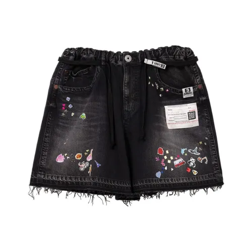 Maison Mihara Yasuhiro SS25 Джинсовые шорты Женские Черный