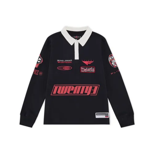 Джордан FlightDeloris T Рубашка Черная Подростки